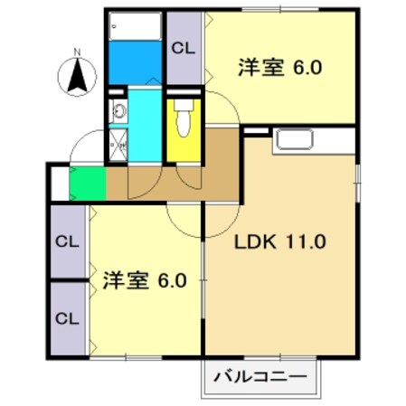 グランボナール Ⅰの物件間取画像